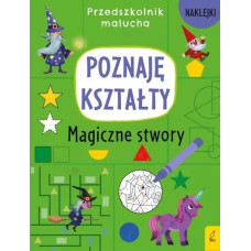 Przedszkolnik malucha poznaję kształty stwory